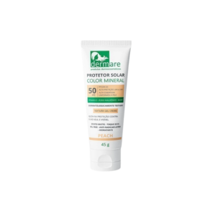 Protetor Solar Mineral Peach FPS 50 Dermare 50g